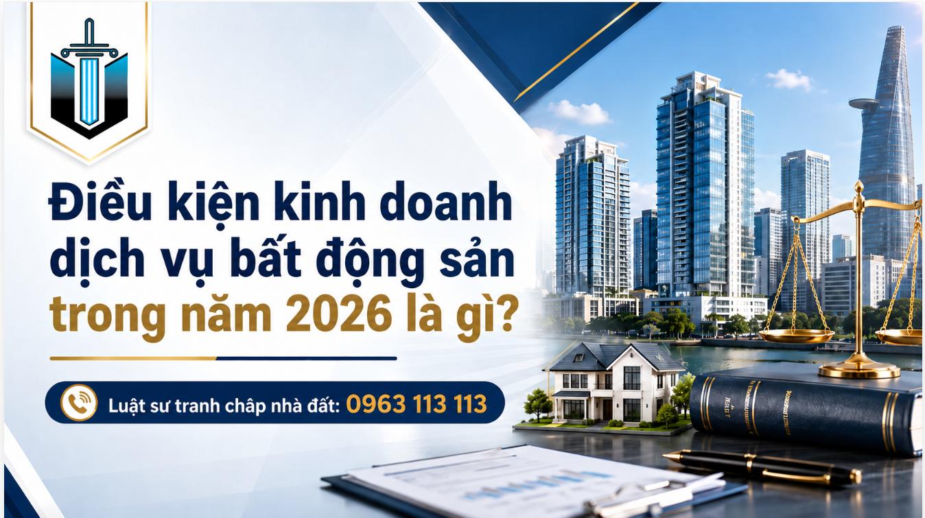 Điều kiện kinh doanh dịch vụ bất động sản trong năm 2026 là gì?