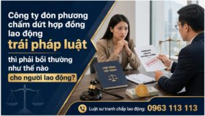 Công ty đơn phương chấm dứt hợp đồng lao động trái pháp luật thì phải bồi thường như thế nào cho người lao động?