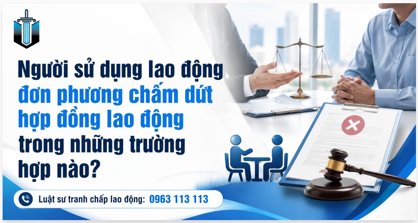 Người sử dụng lao động đơn phương chấm dứt hợp đồng lao động trong những trường hợp nào?