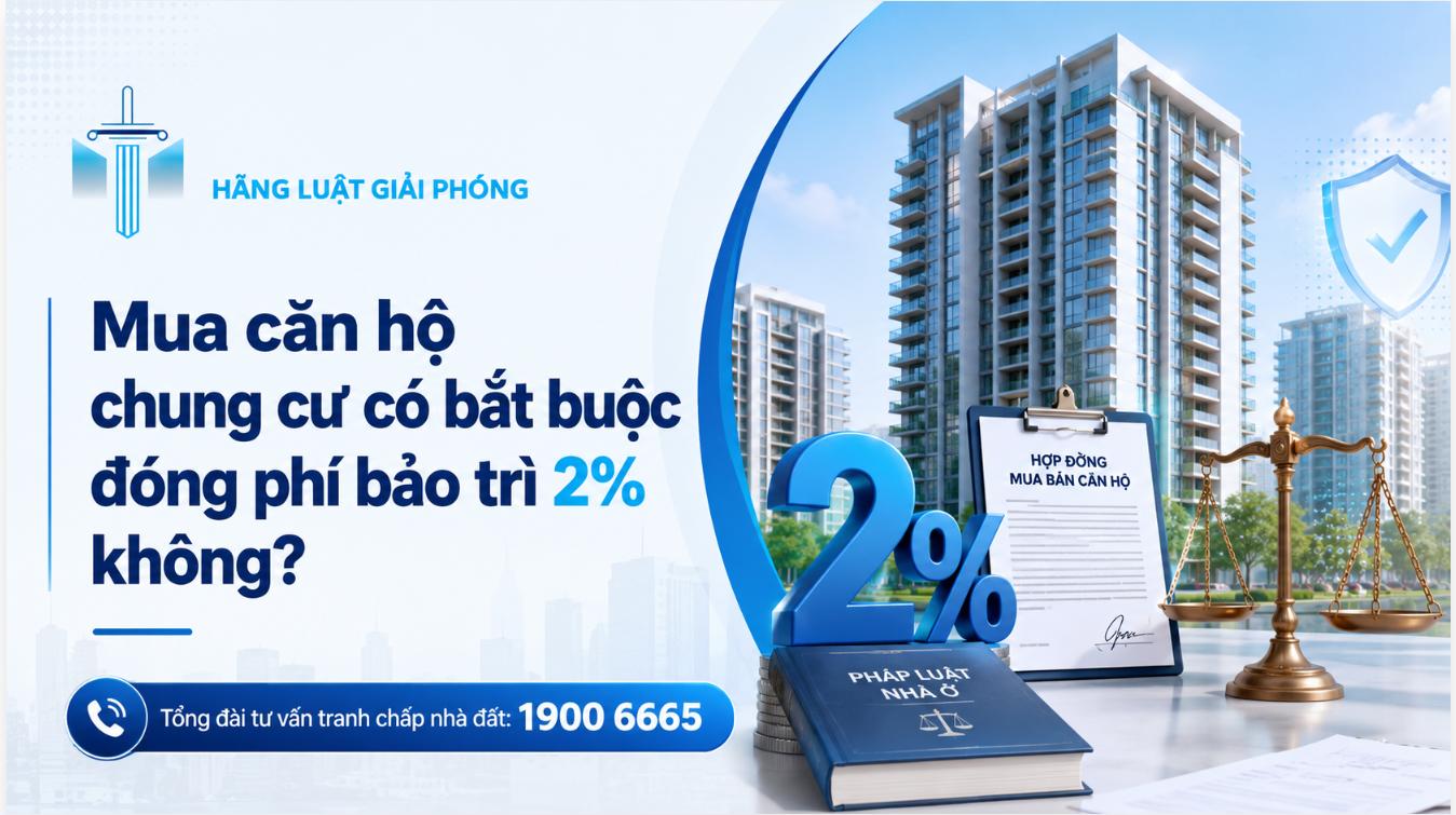 Mua căn hộ chung cư có bắt buộc đóng phí bảo trì 2% không? Không đóng phí bảo trì chung cư có được bàn giao căn hộ?
