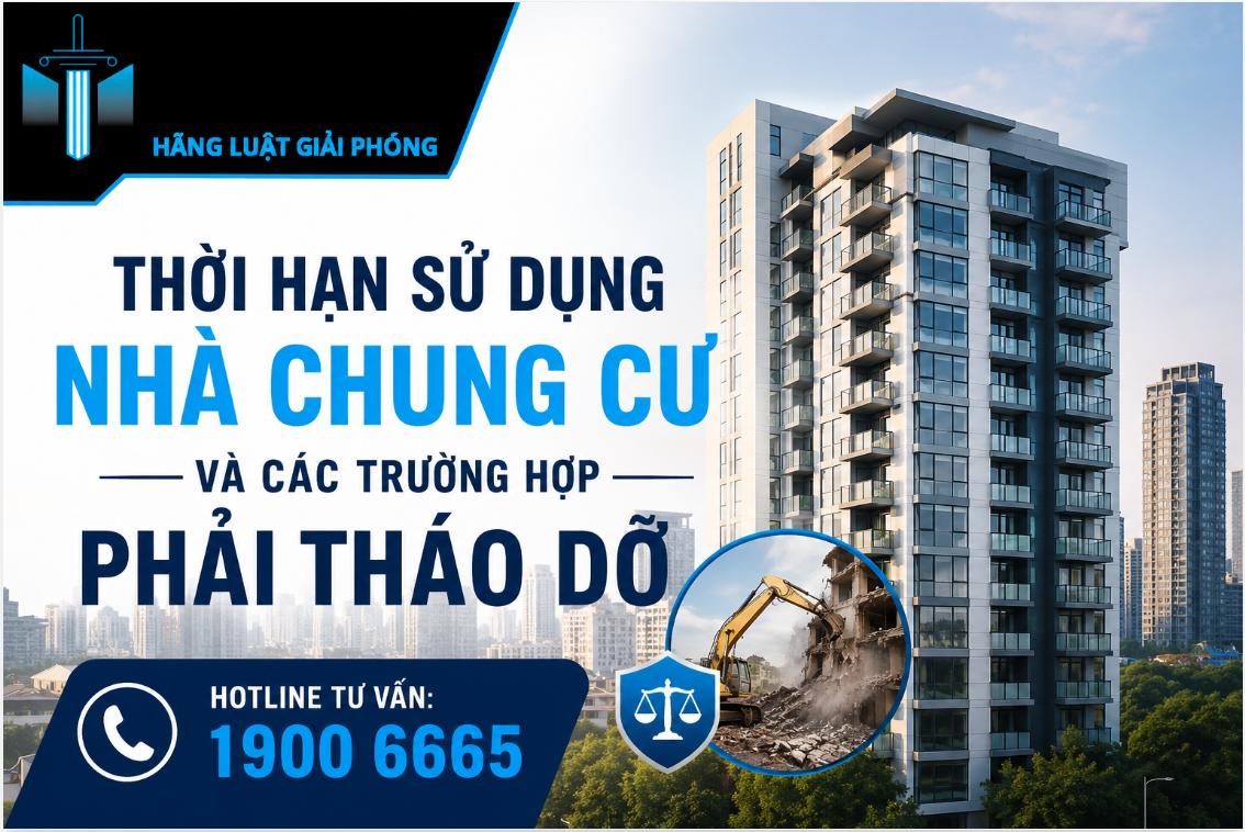 Thời hạn sử dụng nhà chung cư và các trường hợp phải tháo dỡ