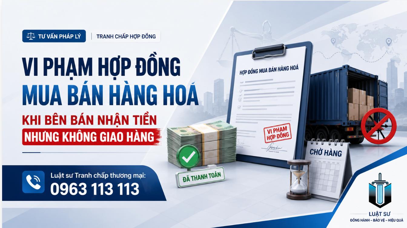 Vi phạm hợp đồng mua bán hàng hoá khi bên bán nhận tiền nhưng không giao hàng
